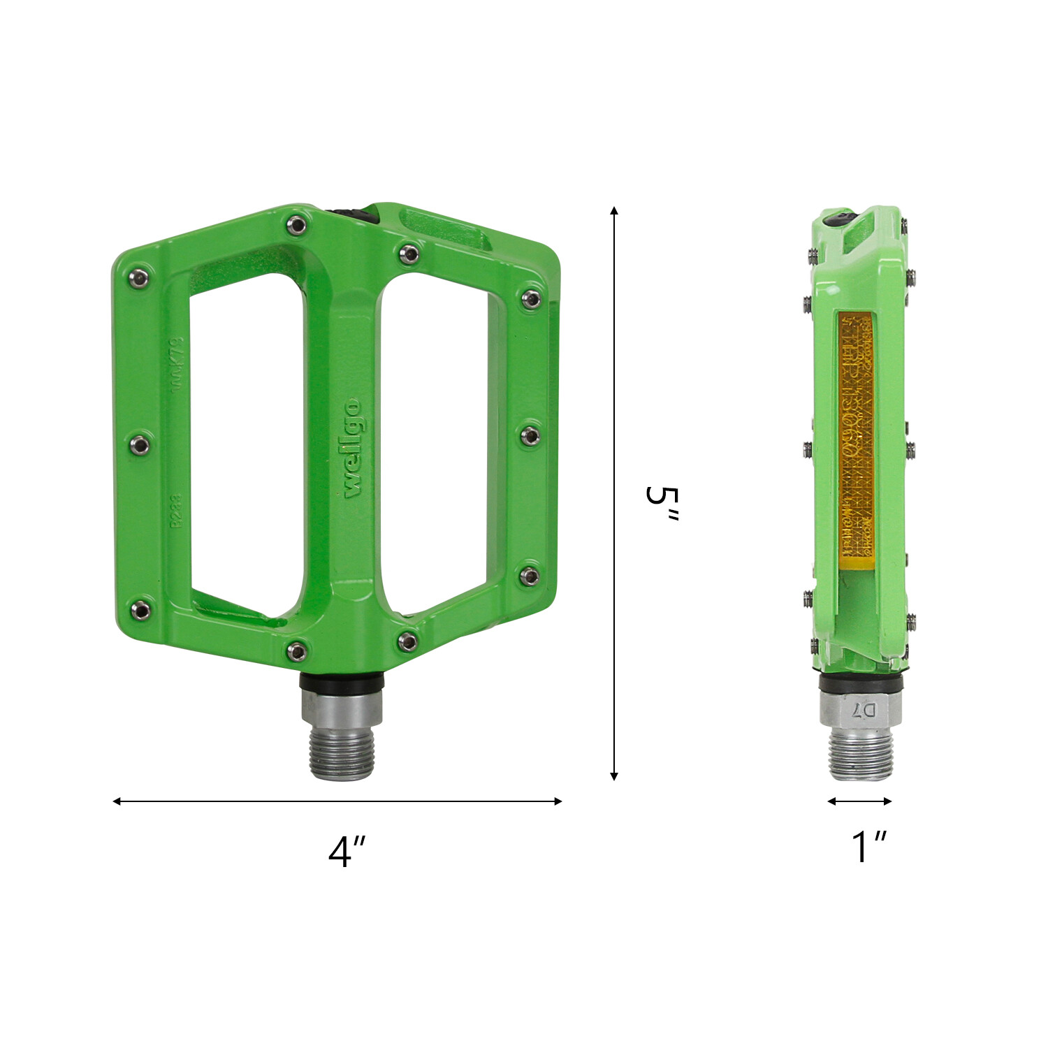 Wellgo B233AL Cr-Mo Spindle 9/16″ DU Sealed Bearing Bicycle Bike Pedals Platform