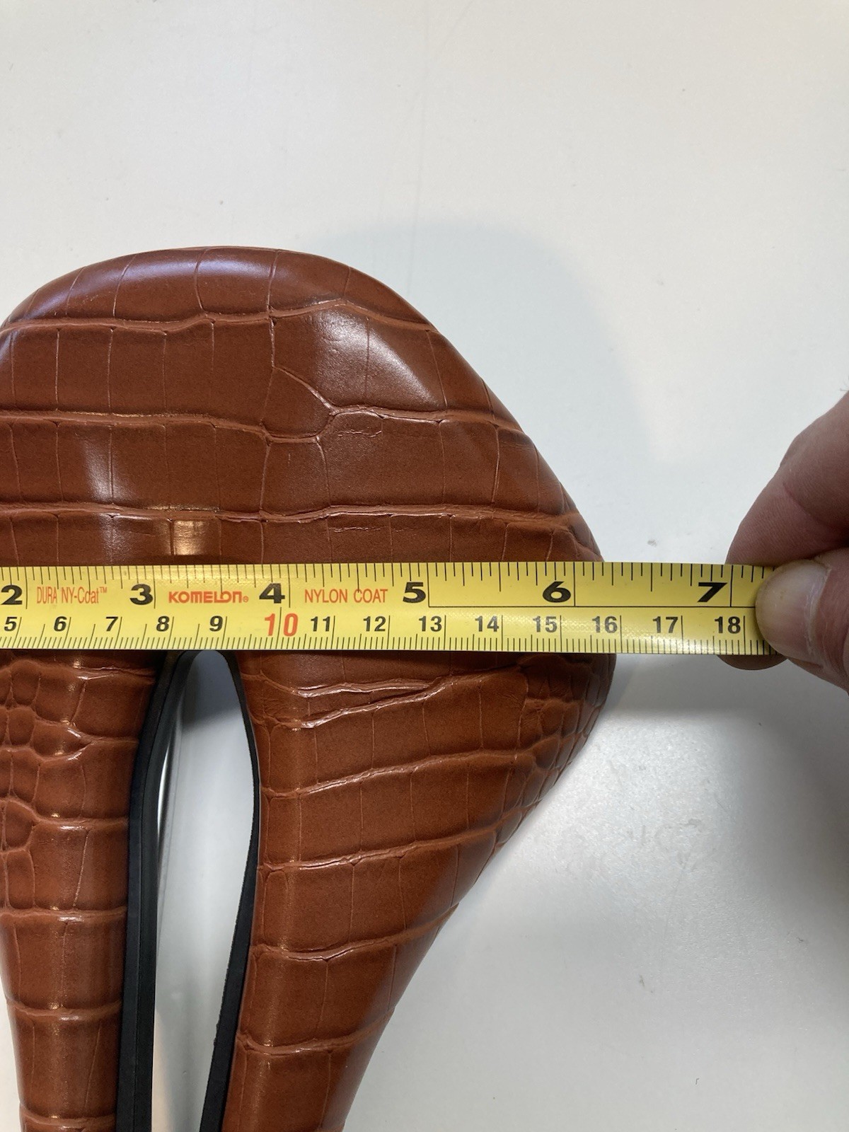 Brown leather saddle 160mm x 250mm road gravel mountain bike seat short power