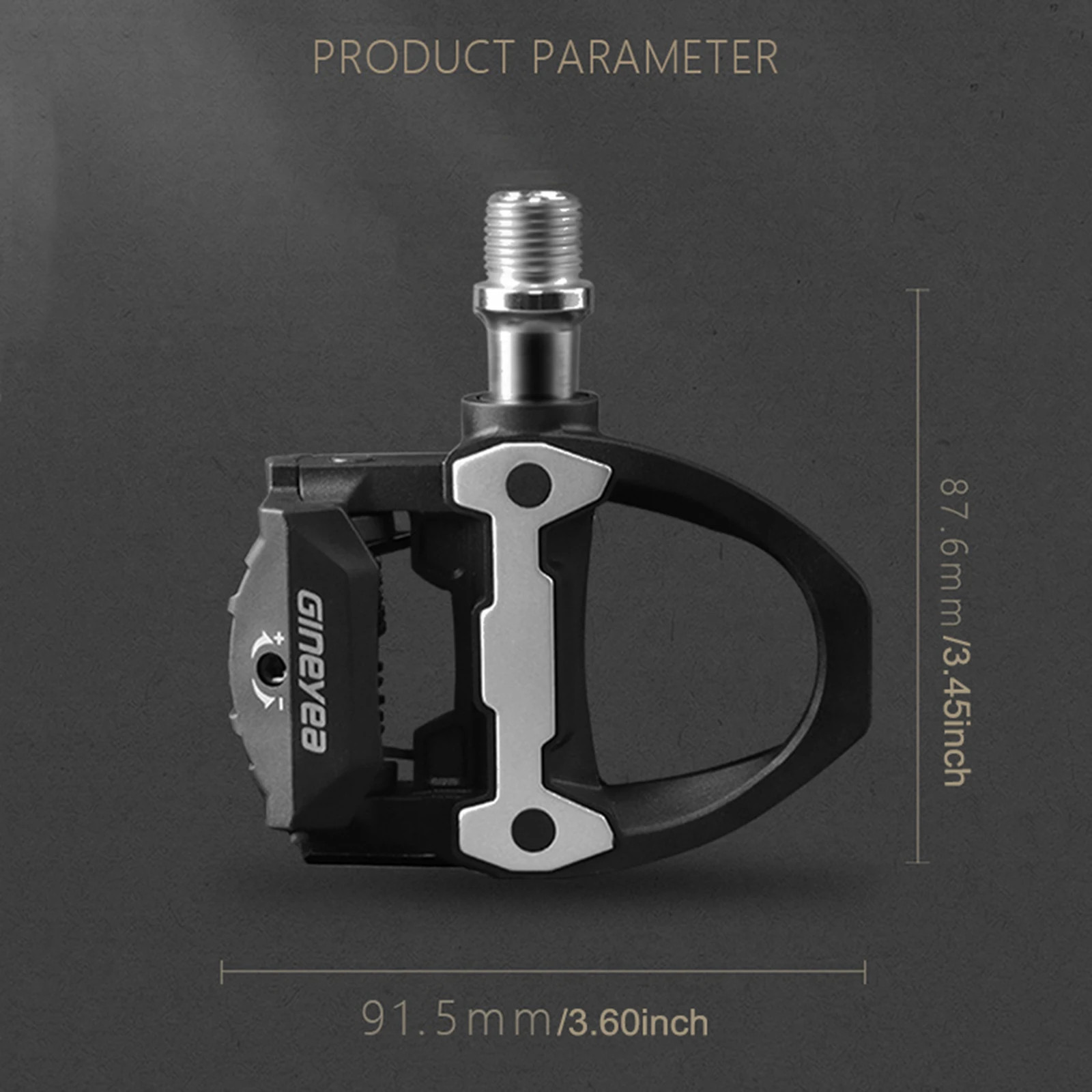 Road Bike Self-Locking Bearing+DU Pedals, Clipless Pedals with Cleat For SPD-SL