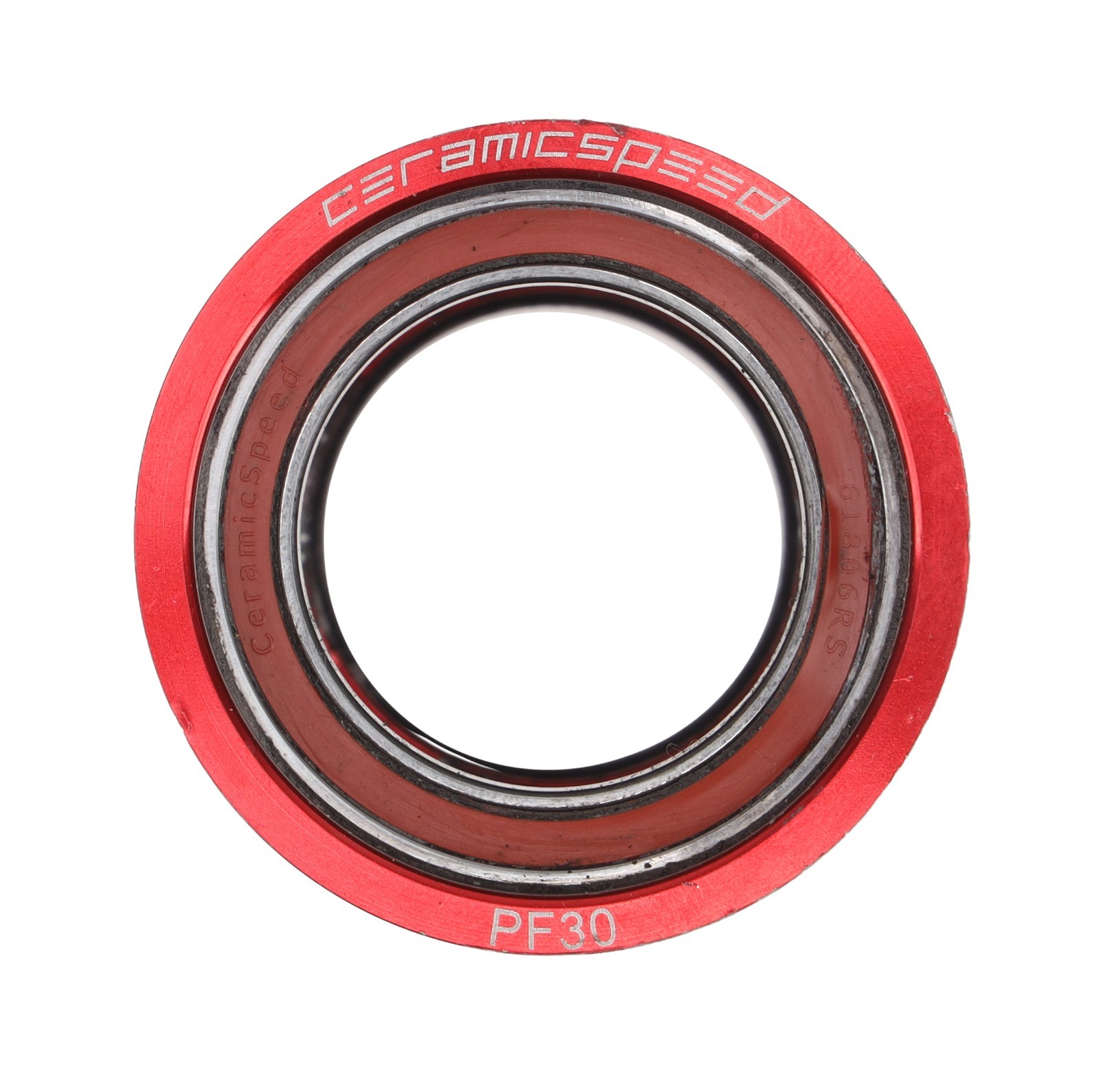 CeramicSpeed PF30 Press Fit Road Bike Bottom Bracket w/Nitride Bearings 30mm RED