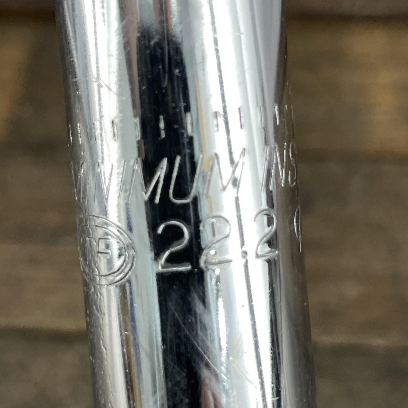Vintage DYno BMX Seatpost 22.2mm Silver 395g Old School BMX Straight