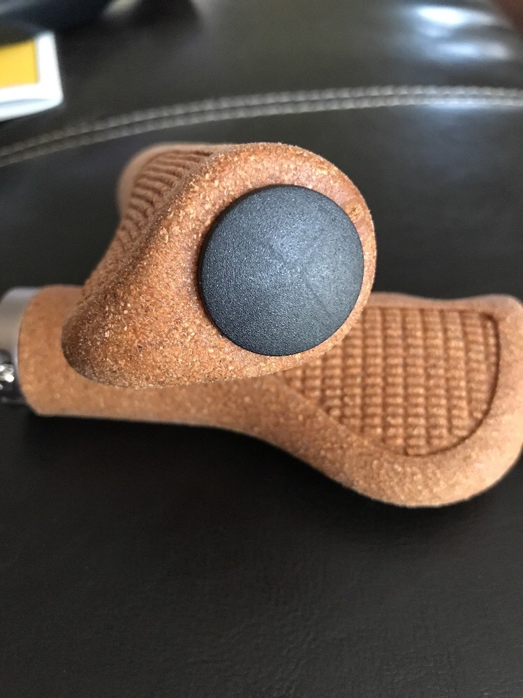 Shorex Asti MTB BMX Cork Corky L132mm Ergon I.D. 22mm Ergon Handlebar Bike Grips