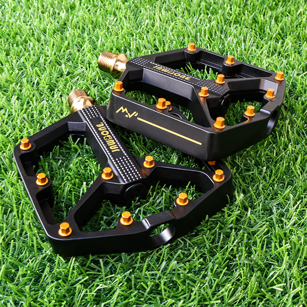 Mountain Bike Pedals MTB Flat Platform Pedal Aluminum 9/16 in DU Sealed Bearing