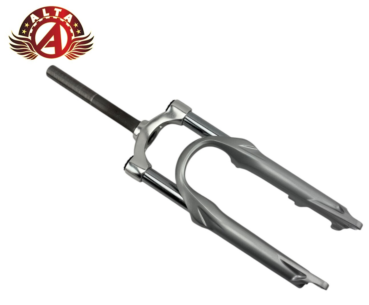 ALTA 20″ Bicycle Suspension 1 Inch Threaded ALLOY DISK Brake Fork CHROME.