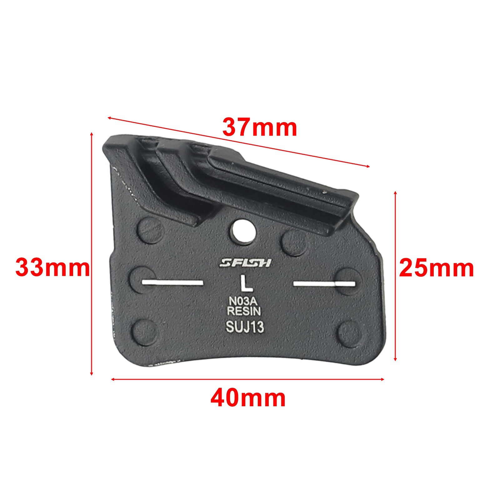 Disc Brake Pad 4-piston Friction Aluminum Resin Silent Wear Resistance