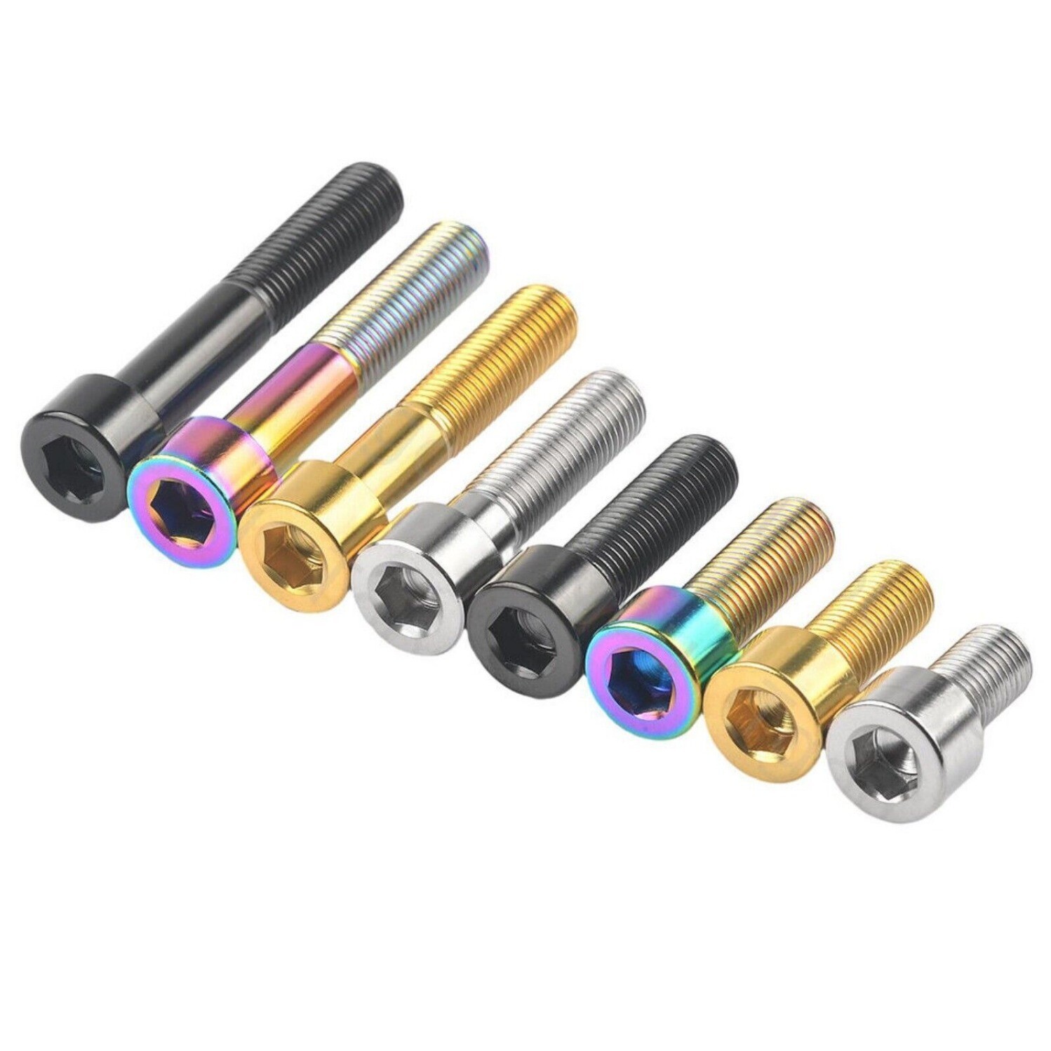 Titanium Ti Bicycle M10x20/25/30/35/40-60mm Screws Allen Hex Socket Head Bolts