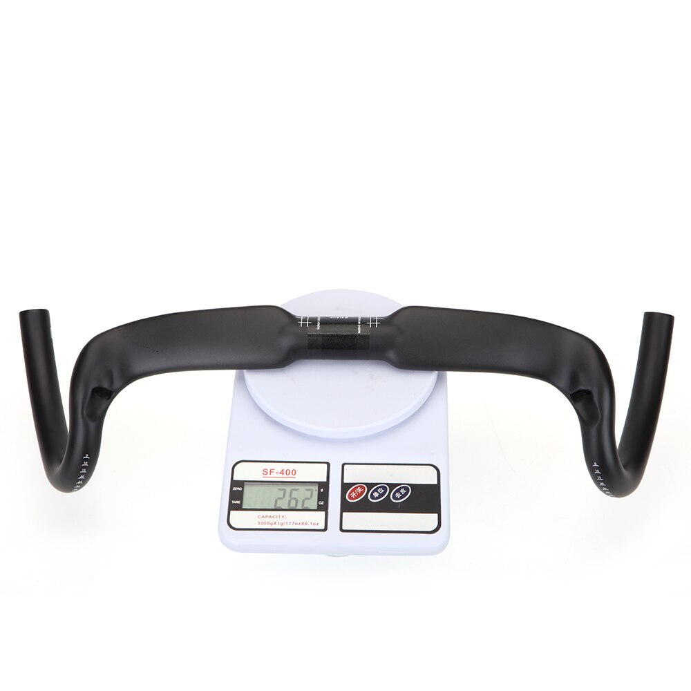 30° Carbon Gravel Bicycle Handlebar Cyclocross Road Bike Drop Bar 370 390 410mm