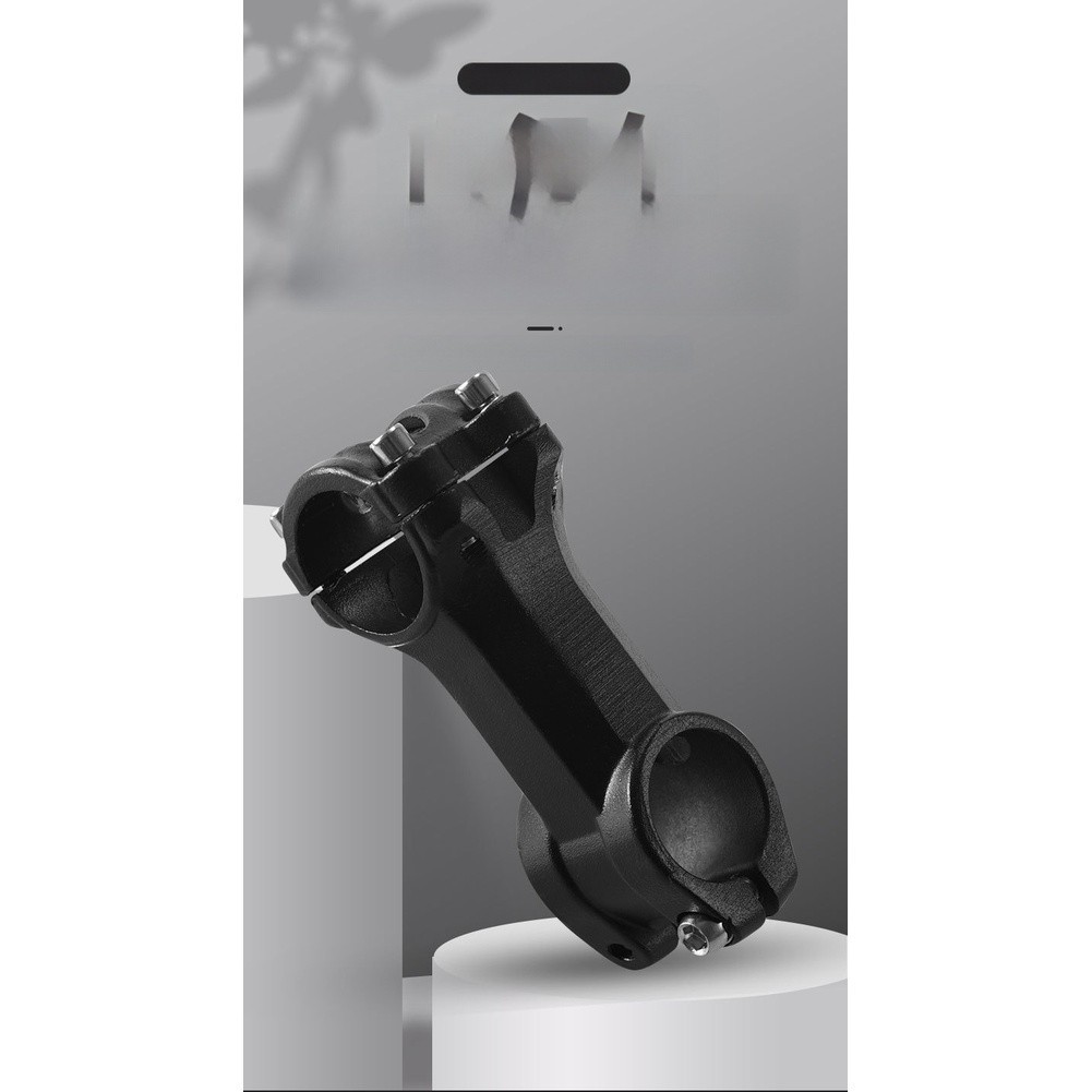 Handlebar Riser Black Aluminum Alloy 12.5×4.8cm for Mountain and Road Bikes