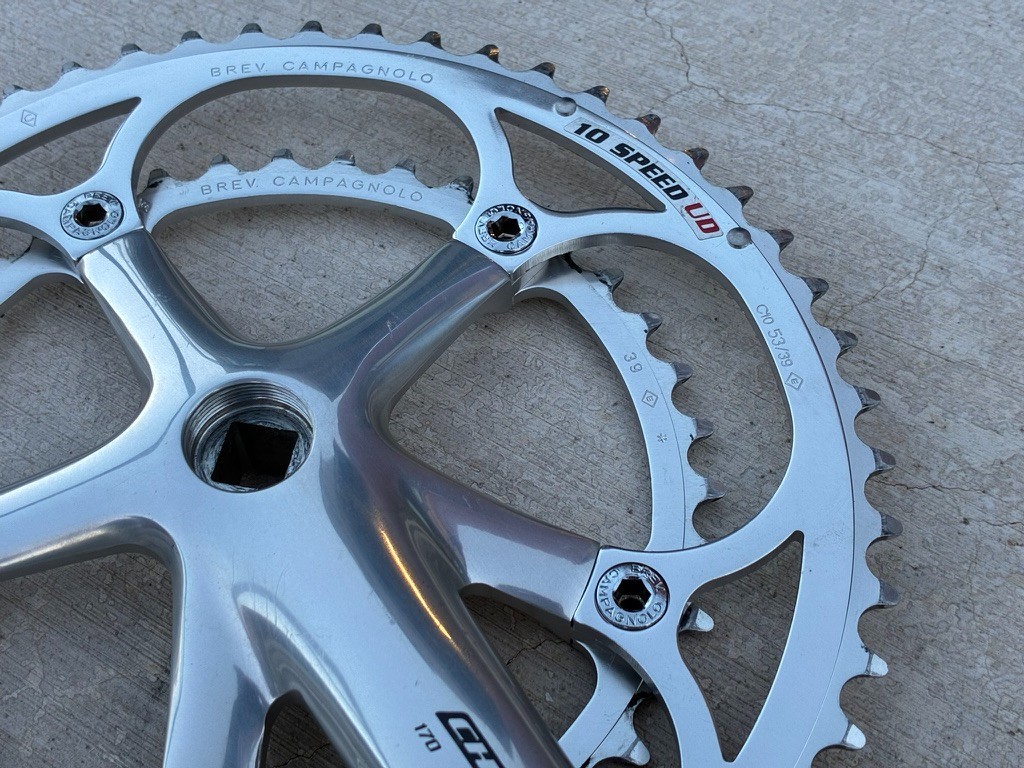 Campagnolo Italy Chorus 10-Speed Double Crankset | 170 mm / 53/39T / EXC