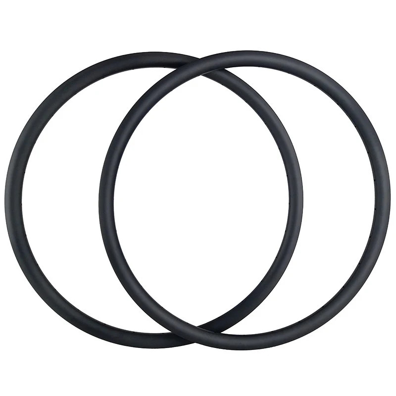 700C Tubeless Gravel Bike Carbon Rims 27*30mm UD 3K 12K Matte Glossy Rings