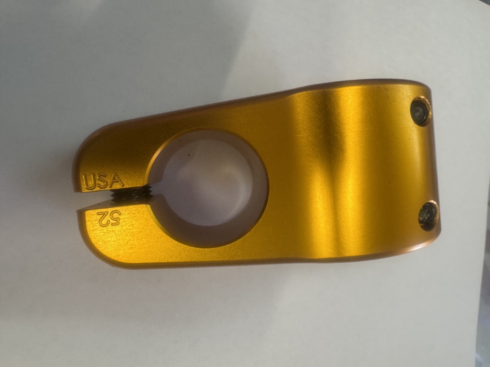 S&M BMX CREDENCE STEM GOLD BIKE BIKES NECK YELLOW CCR 52 52MM