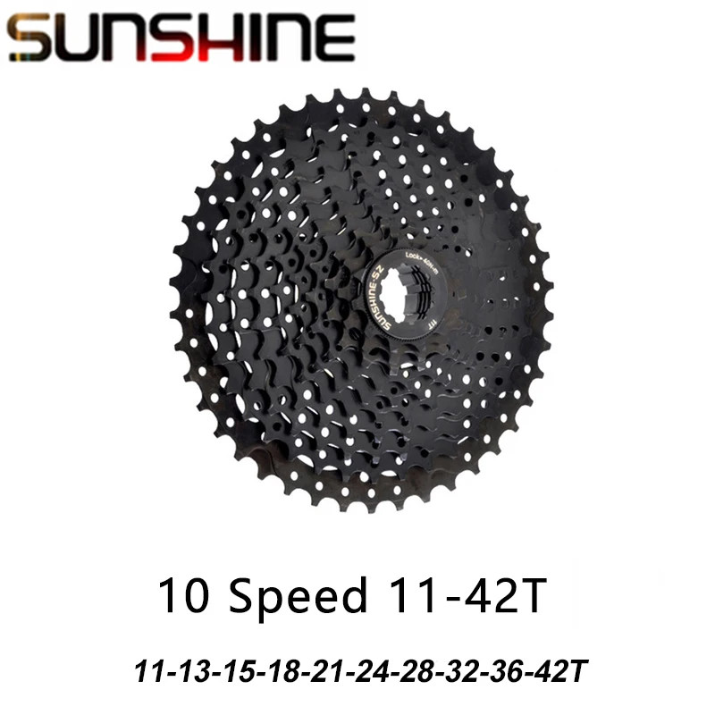 SUNSHINE Black Cassette 8S 9S 10S 11S 12S MTB Bike Road Bicycle Freewheel 11V 12
