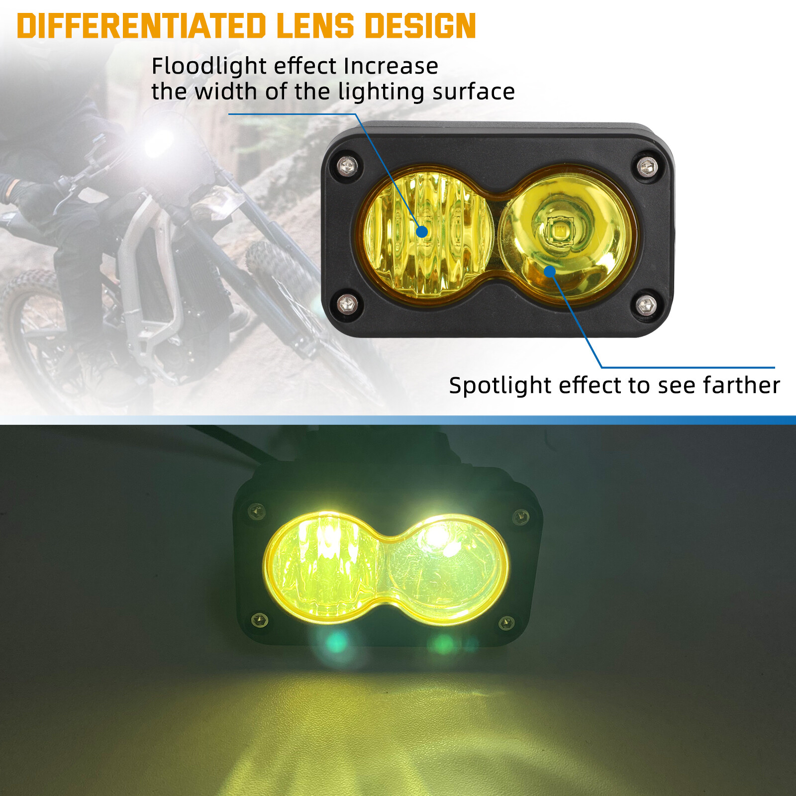 LED Headlight Front Headlamp Light Switch Plug For Talaria Sting R MX4 Dirt Bike