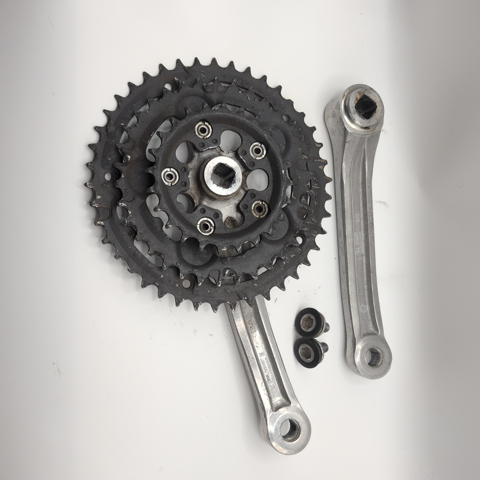 Shimano Alivio FC-MC14 Triple Crankset 42/34/24 Tooth Square Taper Japan 175 MTB