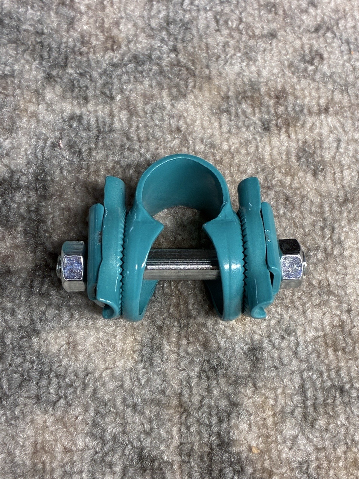 Saddle Clamp Seat Guts Teal Single Rail Old School Bmx