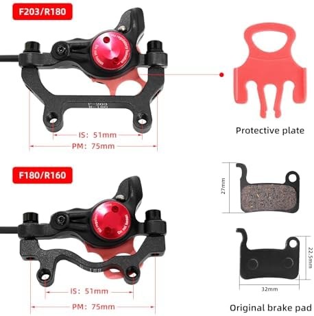 Z00M HB875E Ebike Hydraulic Disc Brake Set, Electric Power-Off Hydraulic Brake S