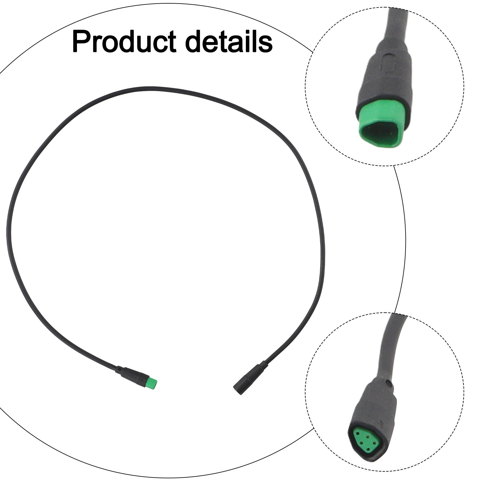 EBike Extension Cable 5 Pins Display Connector for Bafang CAN Protocol Use