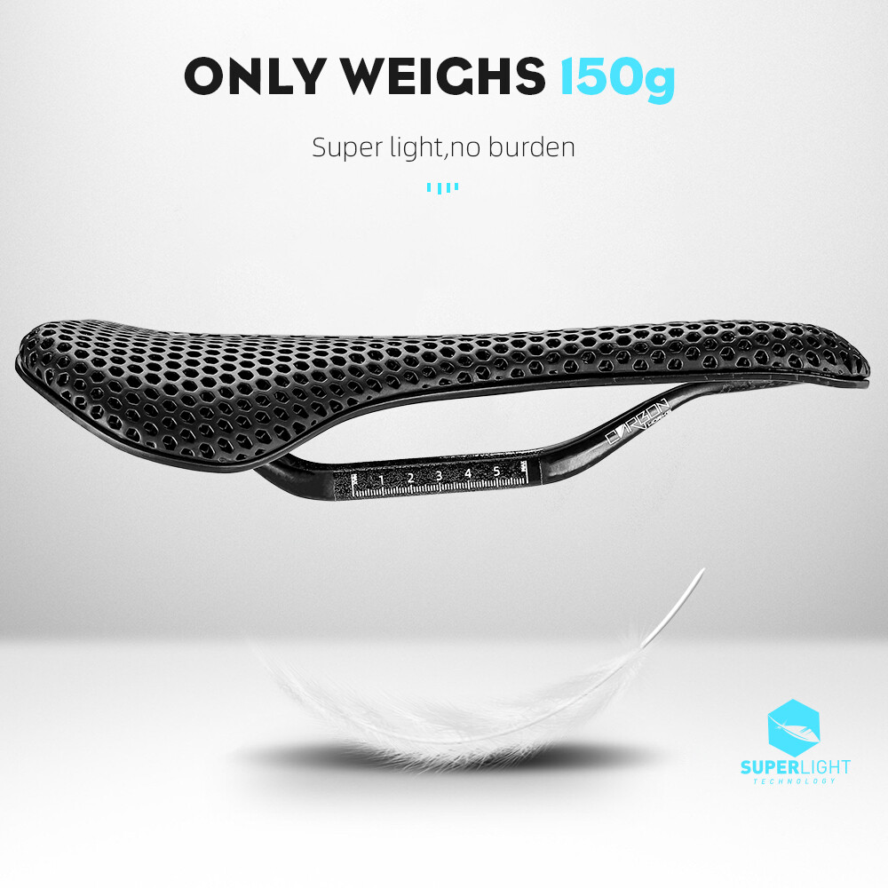 Carbon 3D Printed Bike Saddle Road MTB Gravel Bicycle Seat Cushion Cycling Parts