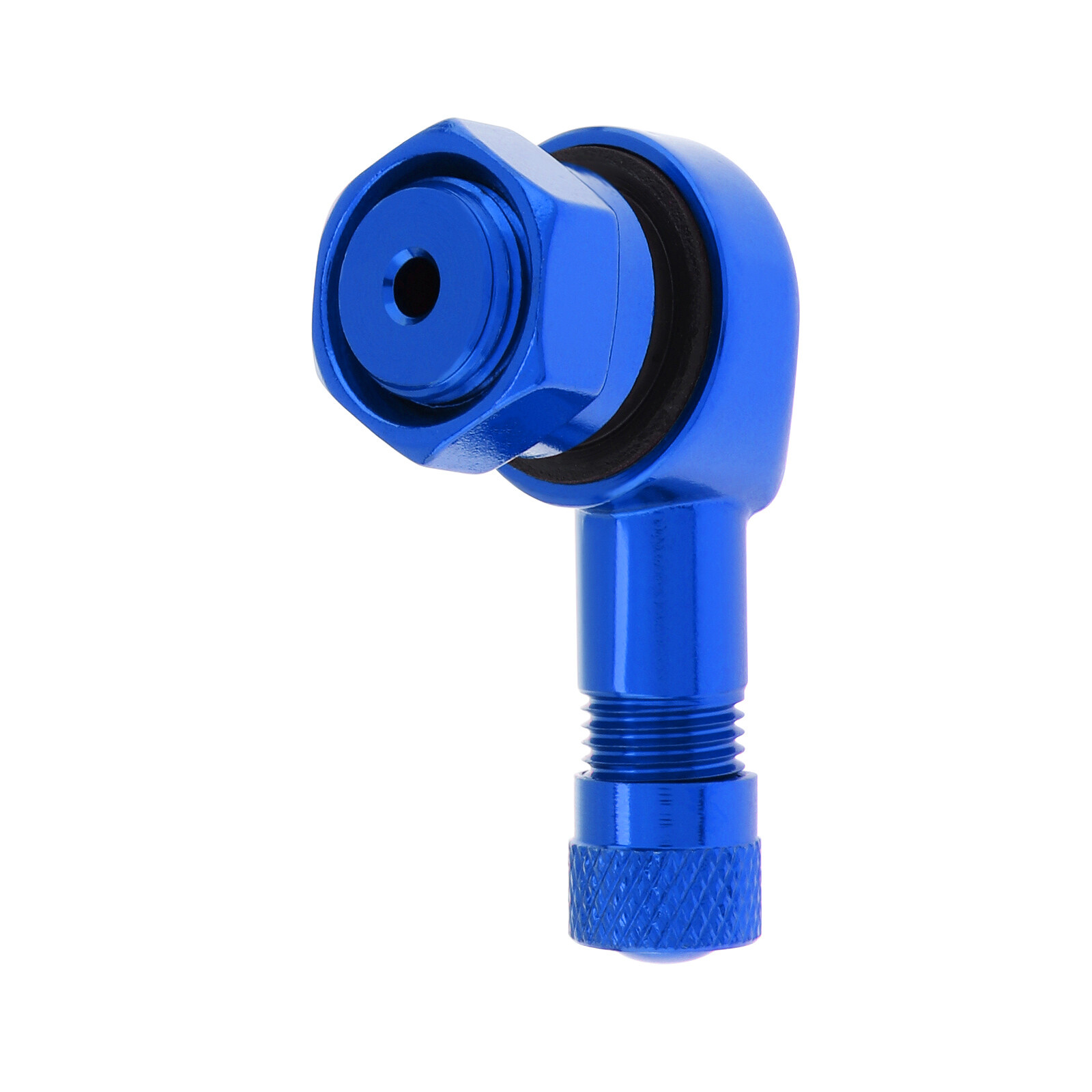 2PCS Motorcycle CNC Aluminum Alloy 11.3mm Tire Wheel Stem Valve 90 Degree Angled