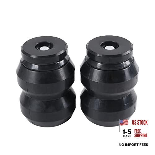 Rear Suspension Rubber Helper Spring Kit Compatible with 2009-2021 Dodge Ram