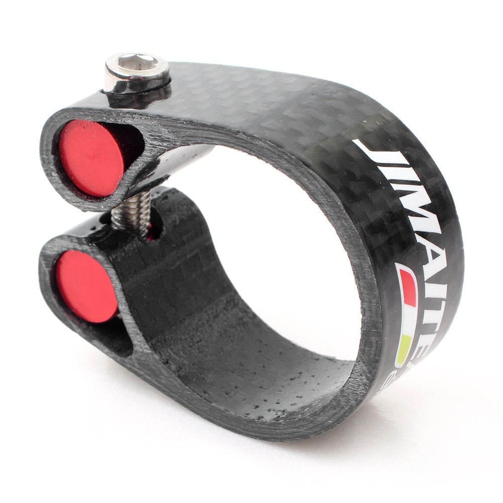 Ultralight Seat Post Clamp Fit 1.24″/1.21″ 1.07″ seat post 0.7oz Carbon Fiber