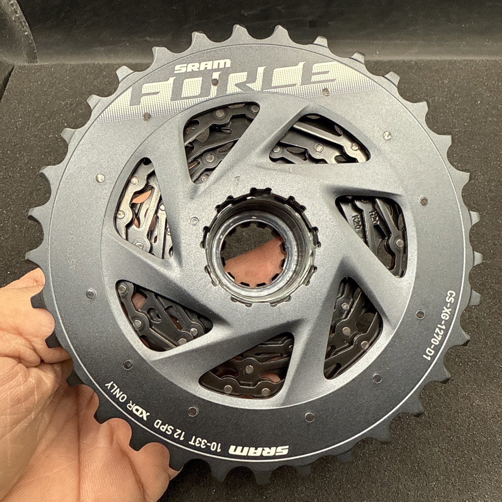 Sram Force 1270 10-33 Xdr Driver Cassette 12 Speed Cs-xg-1270-d1 Black (NW)