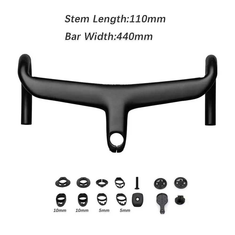SL8 Carbon Bent Bar Internal Cable Routing SL7 Road Bike Drop Bar with Spacer