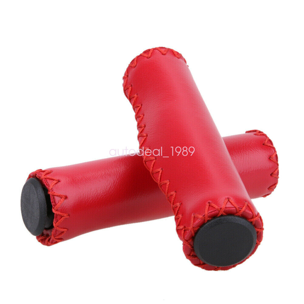 Classic Retro Bike Cycling Bicycle PU Leather Handlebar Grip Cover Accessories