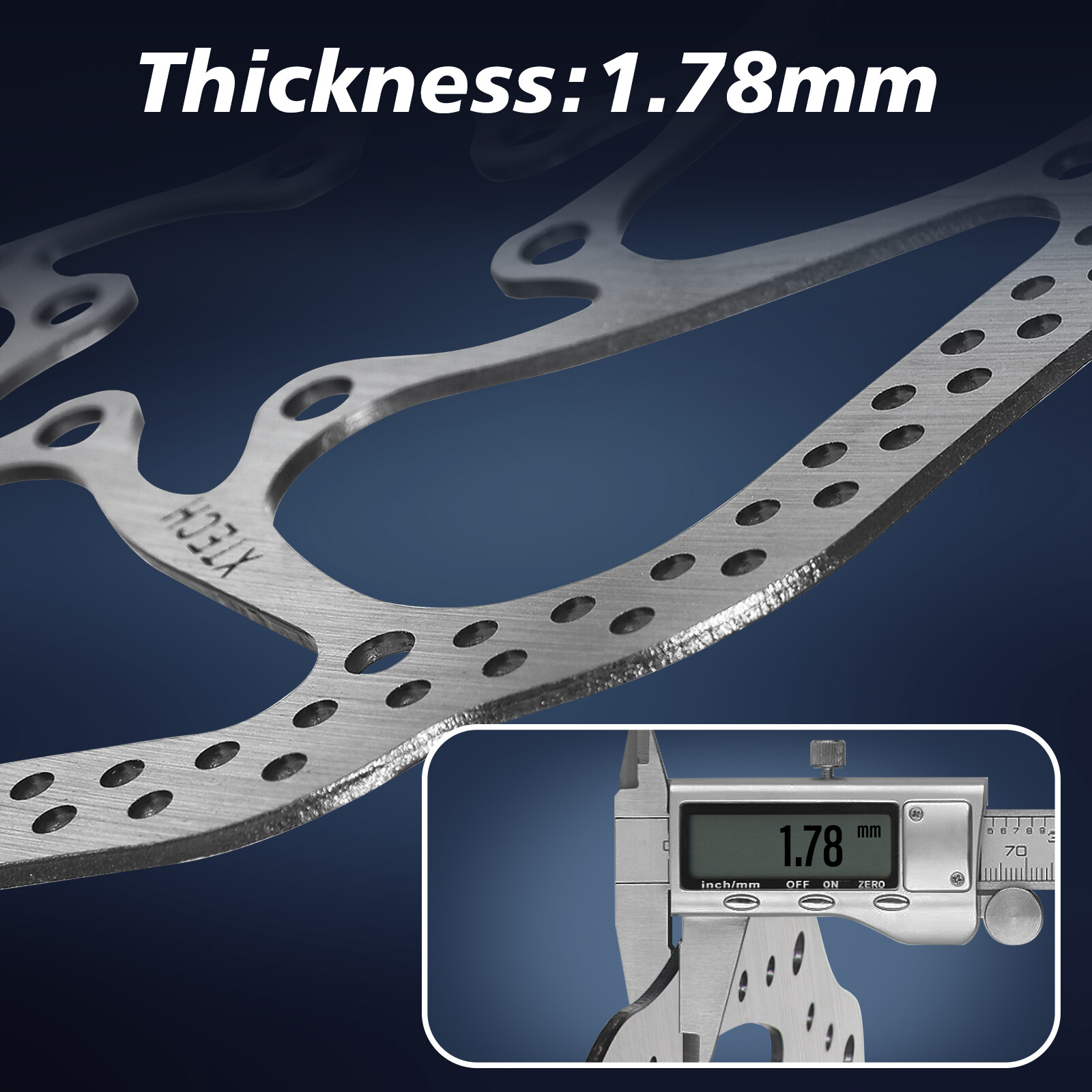 140/160/180/203mm MTB Bike Front Rear Disc Brake Rotor 6 Bolts for Shimano SRAM