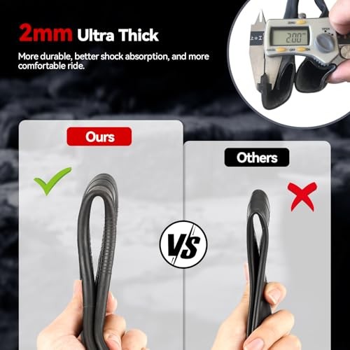 10 Inches Inner Tube 10×2.125, Thicker 2 mm Heavy-Duty Inner 90° Angled Valve