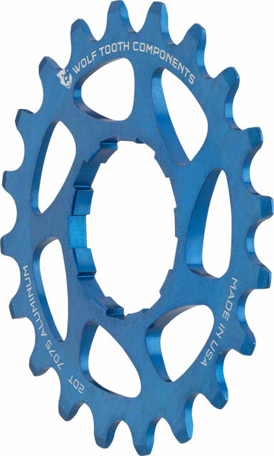 Wolf Tooth Components Single Speed Aluminum Cog 20T Compatible with 3/32