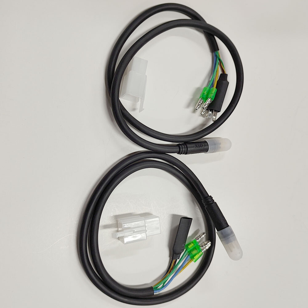 2PC E-bike Motor Extension Cable 9 Pin Male For Front Rear Wheel Hub Motors US