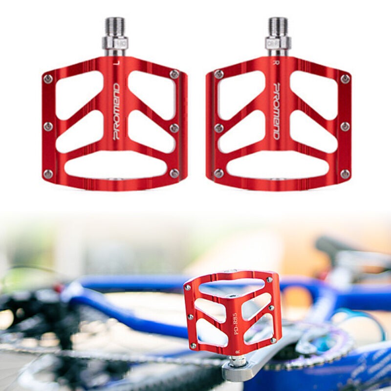 PROMEND Aluminum Flat Bicycle Pedal Wide MTB Road Bike Pedal Sealed 3 Bearing