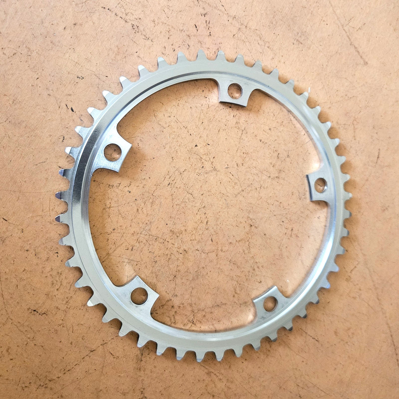 Sugino 75 Track Chainring 144BCD, 46t, 1/8″, Silver, Mint