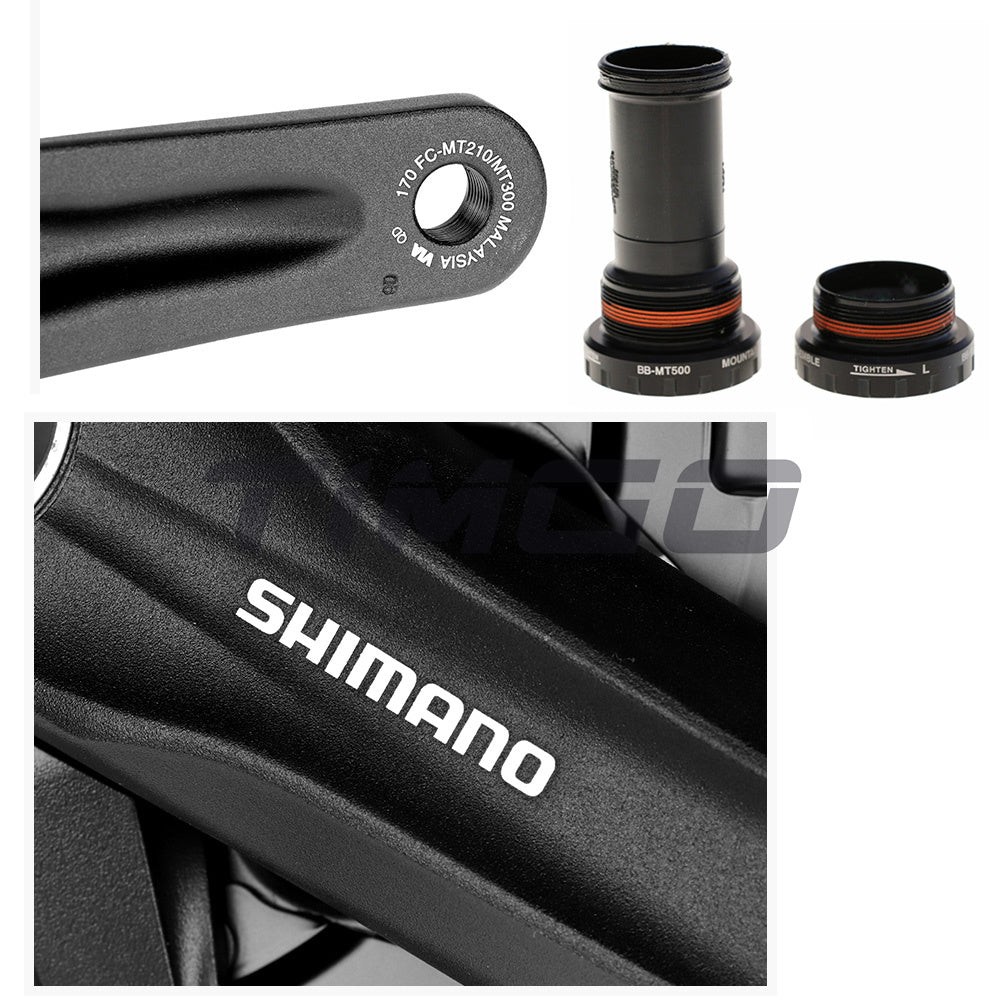 Shimano 2×9 Speed FC-MT210 Hollowtech II Crankset 36-22T BB-MT500 Bottom Bracket