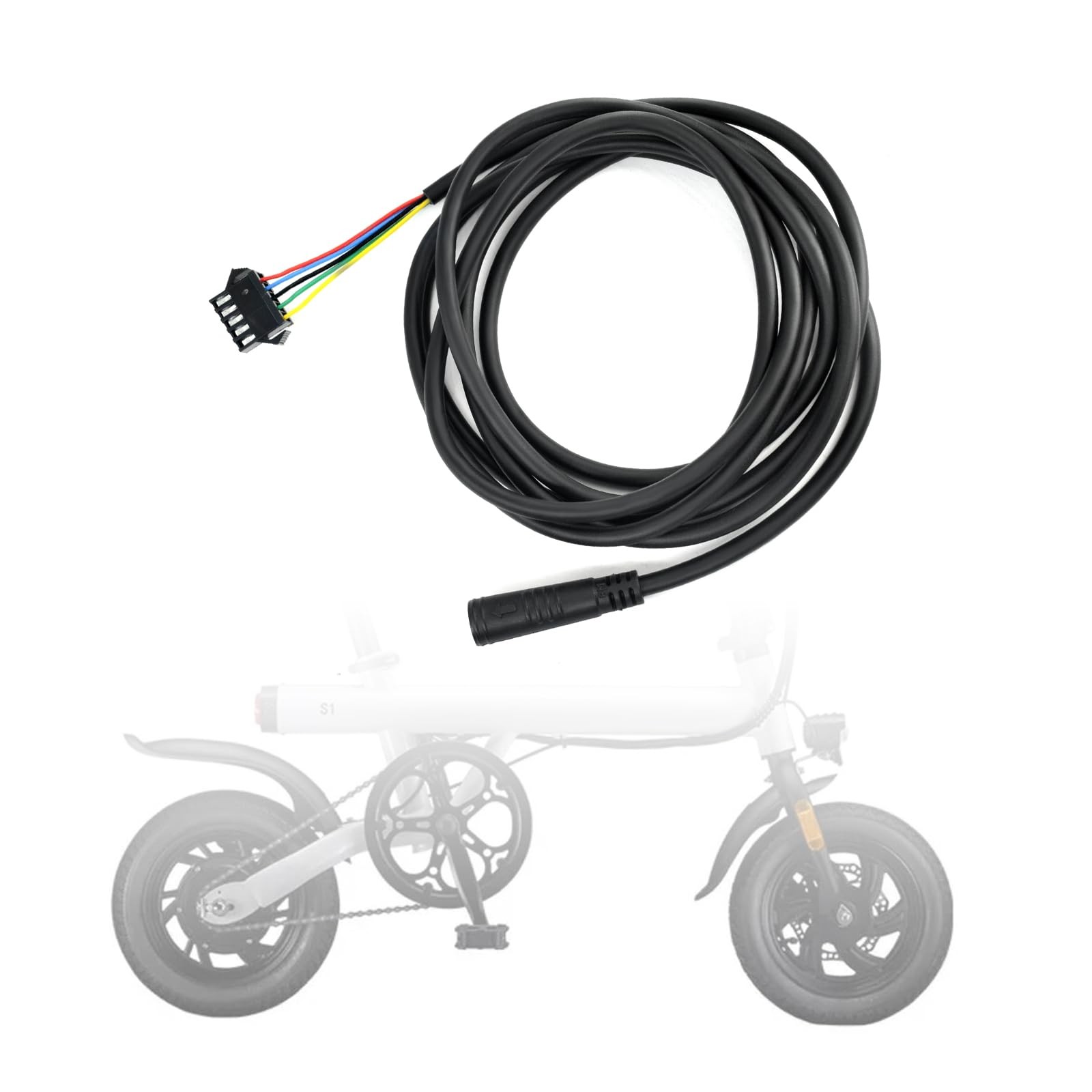 5 Pins Extension Conversion Cable for Bike Female to Wire Line Cord (Length 1…