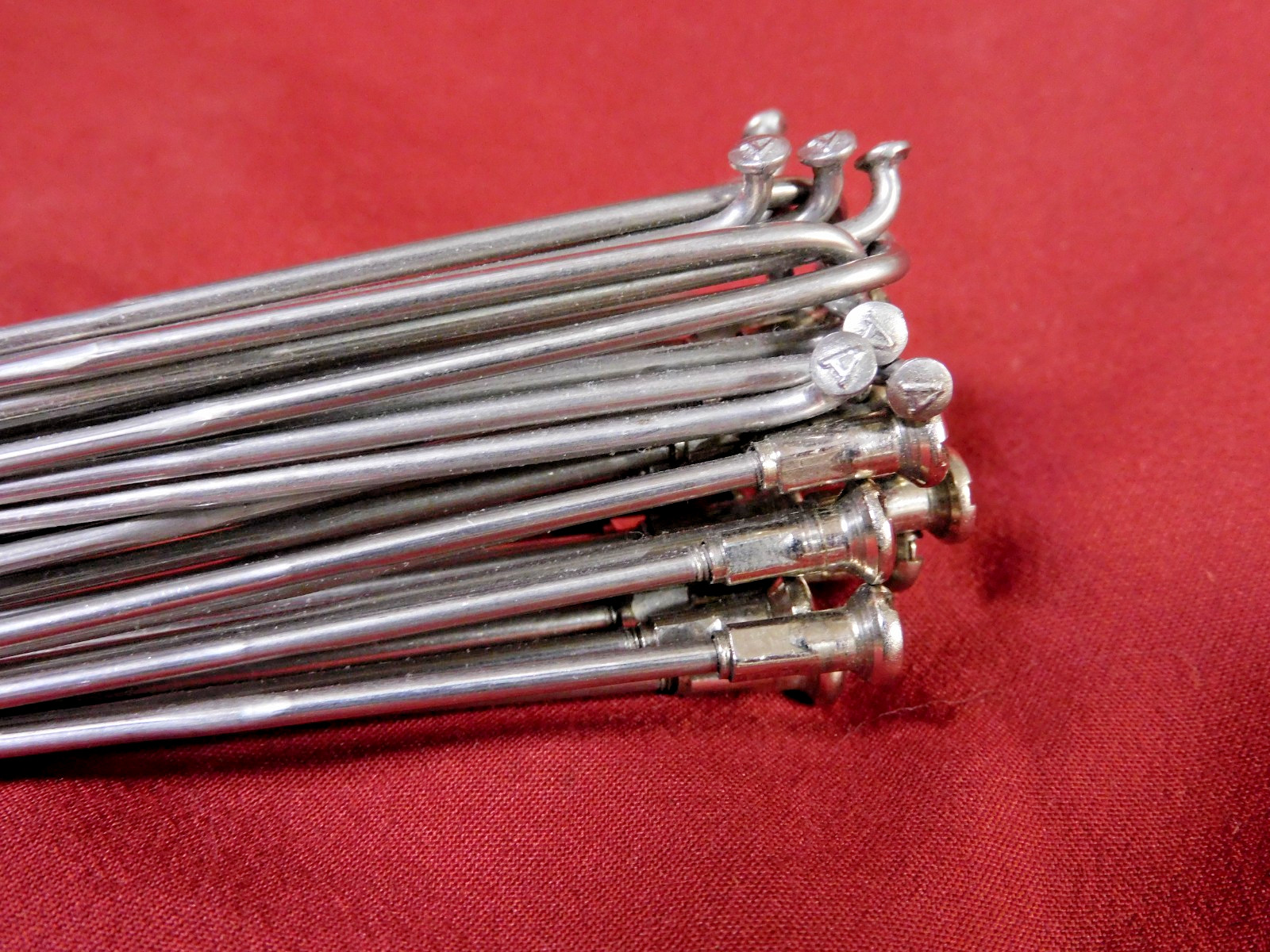Vintage Alpina 2.0 / 1.8 mm Butted Stainless Steel Spokes 18 x 297 + 18 x 299 mm