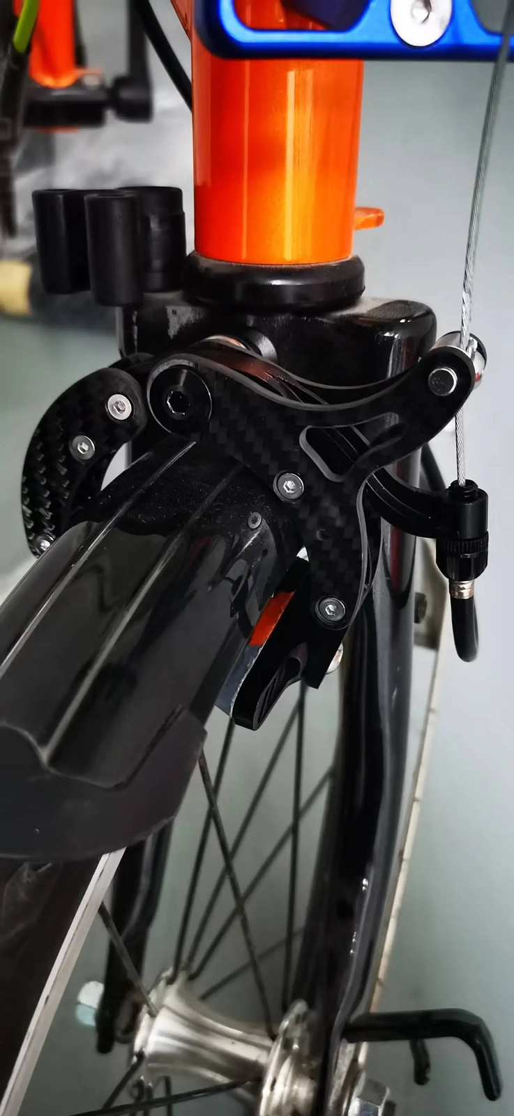 Folding Road Bike Carbon Fiber Side Pull Rim Brake C Brake Dual Pivot Caliper