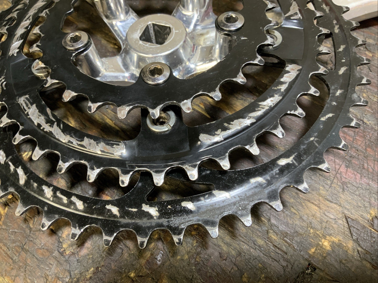 SR Suntour Sakae XCE 175mm 50/40/28t Triple Crankset MTB/Hybrid w/Bolts & Covers