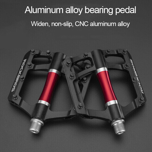 9/16″ Bike Pedals MTB Road Bicycle Aluminum Alloy Metal Sealed Bearing Non-Slip