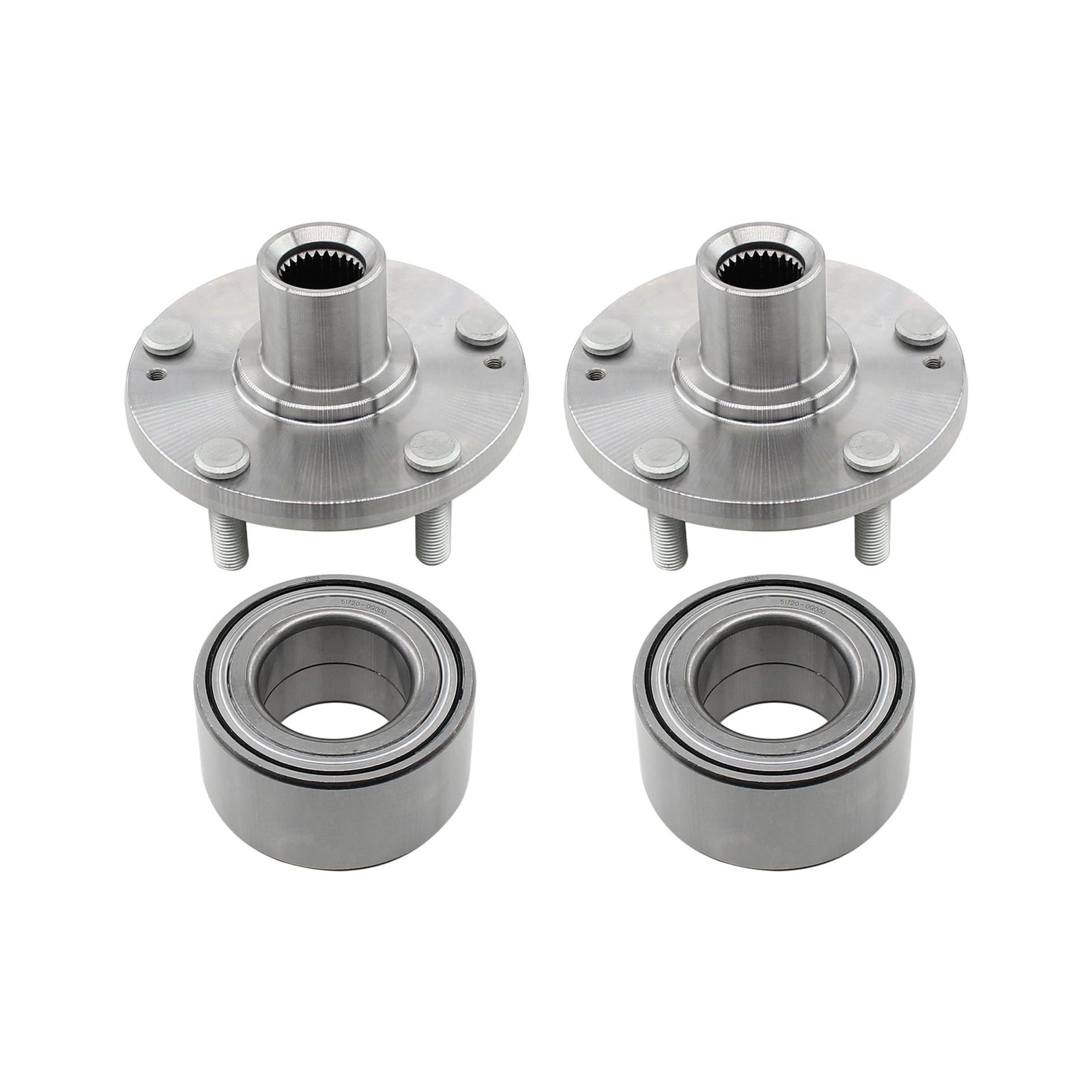 Front Driver and Passenger Side Wheel Bearing Hub for Hyundai Elantra 2011-16…
