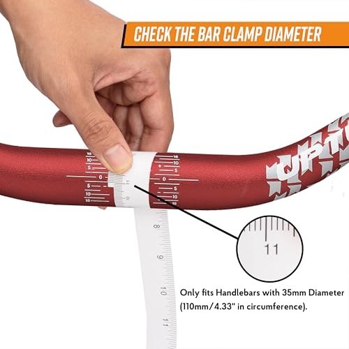 Mountain Bike Handlebar 35mm 800mm Width Alloy Riser 55mm 40mm 75mm Rise