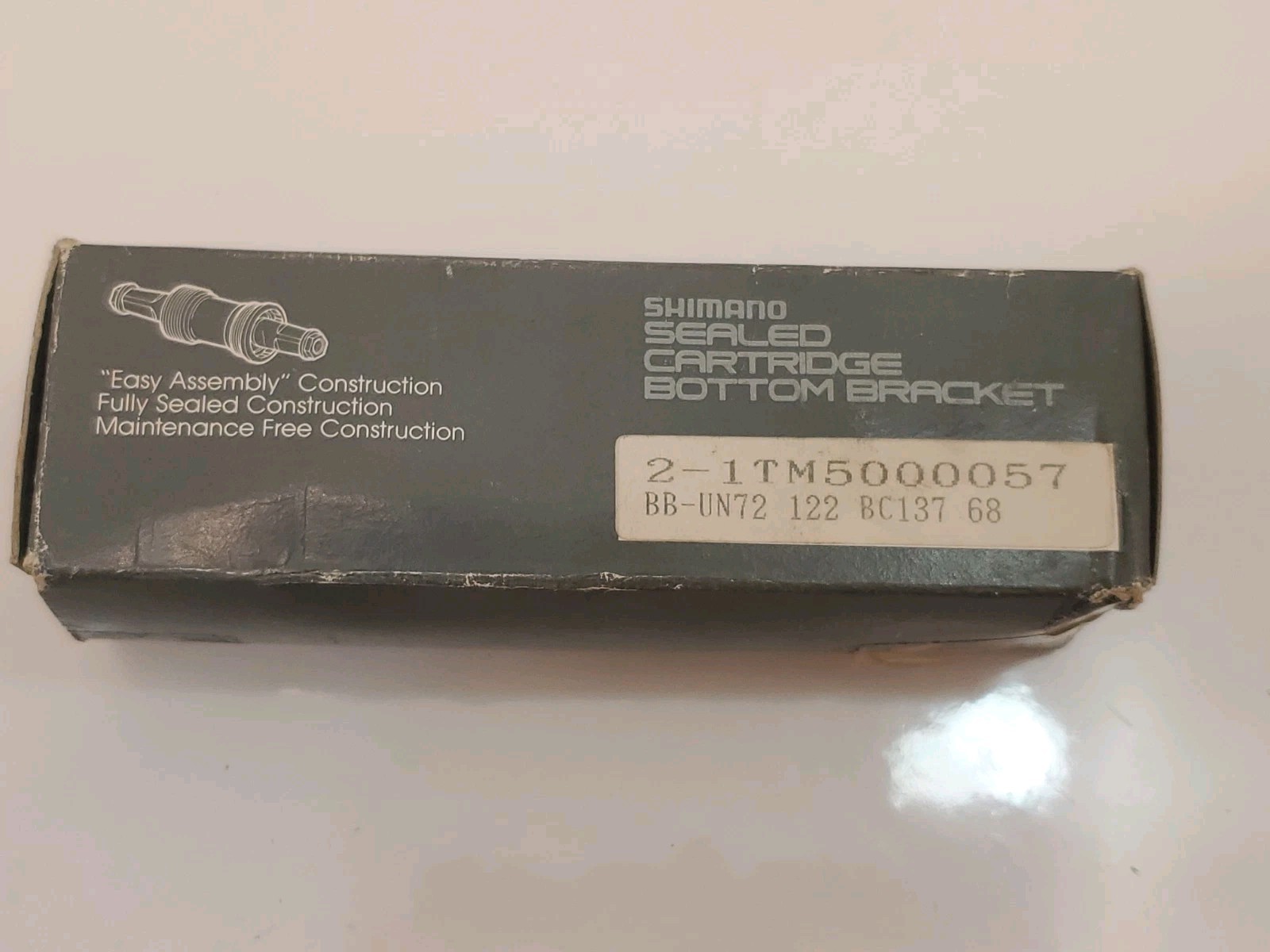 New Shimano BB-UN72/ROAD MTB Sealed Cartridge Bottom Bracket 122 G1