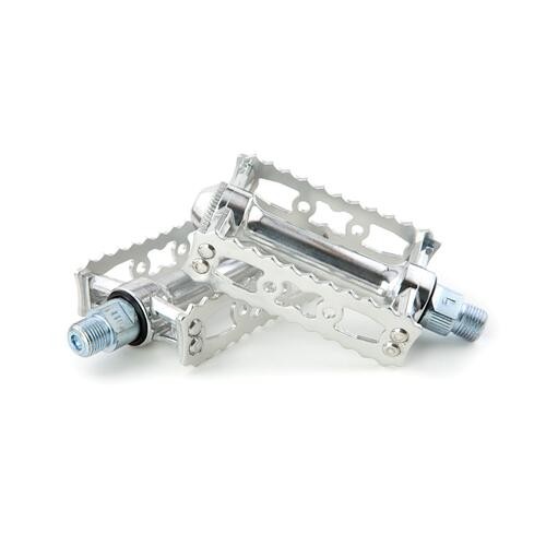 MKS Sylvan Touring Alloy Pedals Silver Pair 9/16in CrMo Spindle