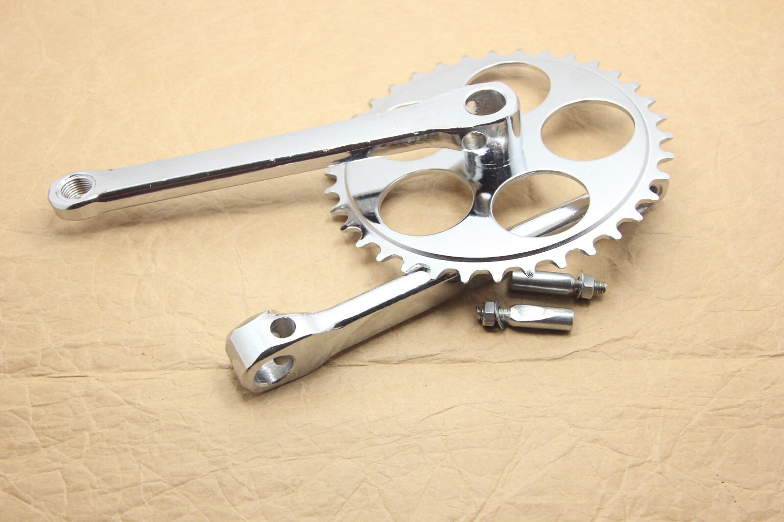Vintage Crank Cotter Pins Bike Bicycle Steel Crankset Chainset 36T 170mm