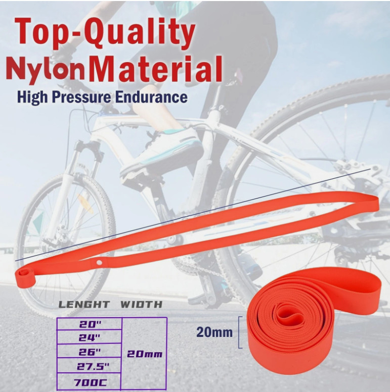 WINDIR 2 Pack Bicycle Rim Liner Strips Nylon 20» Bike Tire Liner Tape