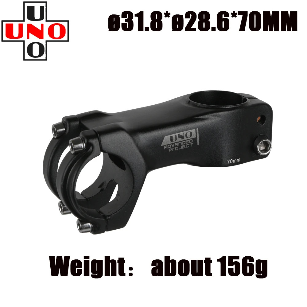 UNO Bike Stem Ultralight Road Bike Stem Fork-7 Degree 28.6Mm 31.8Mm 70/80/90/100