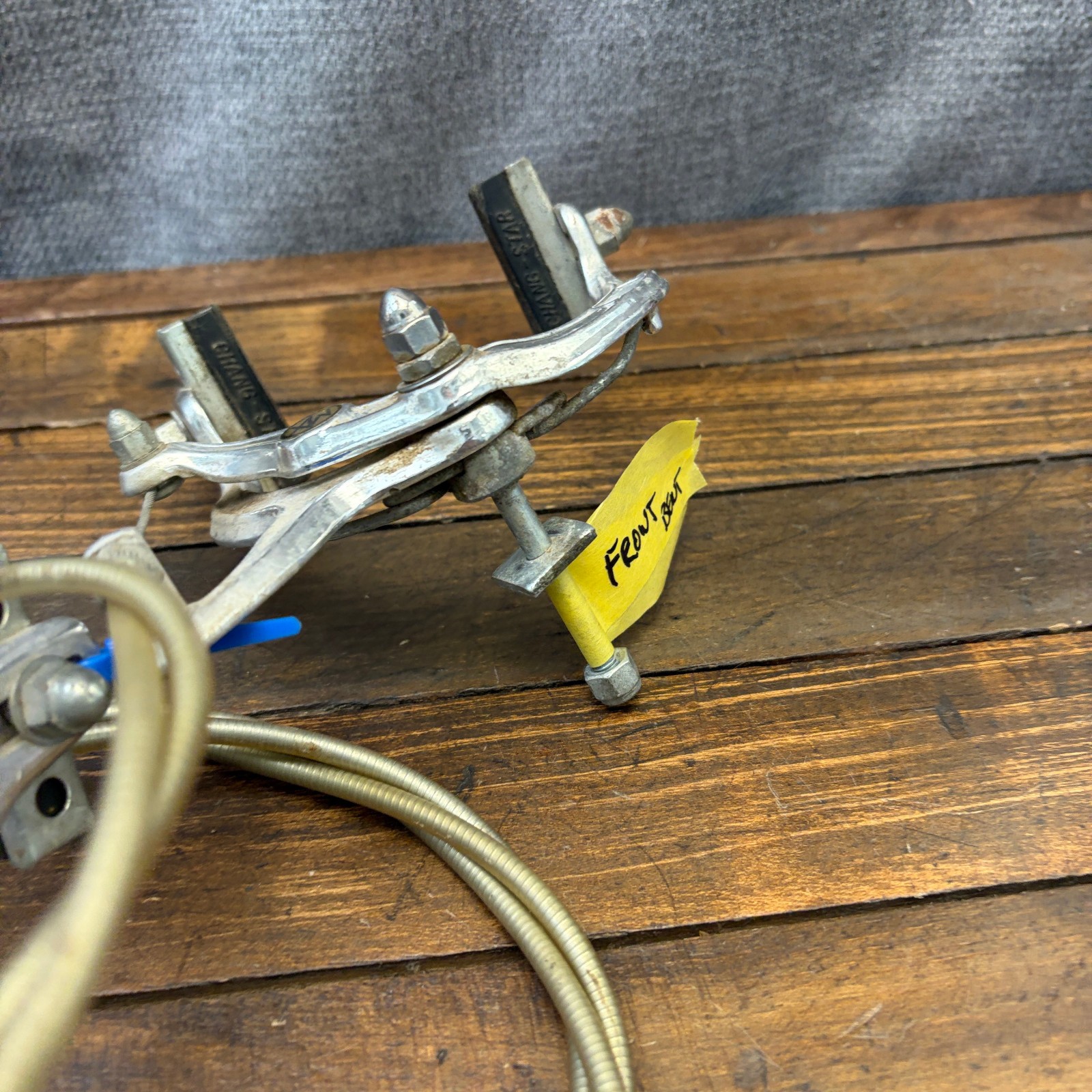 Vintage MX BMX Caliper Brake Set 1000 1000A Silver Old School Front Rear 80s