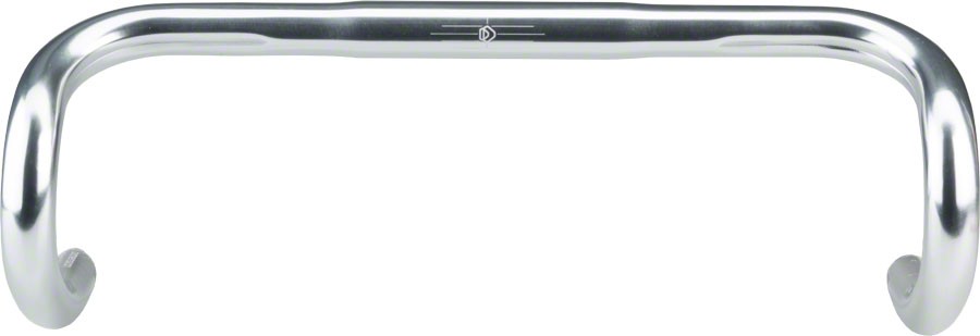 Dimension Short Drop Handlebar 26mm Clamp 40cm Width 340g Silver Aluminum