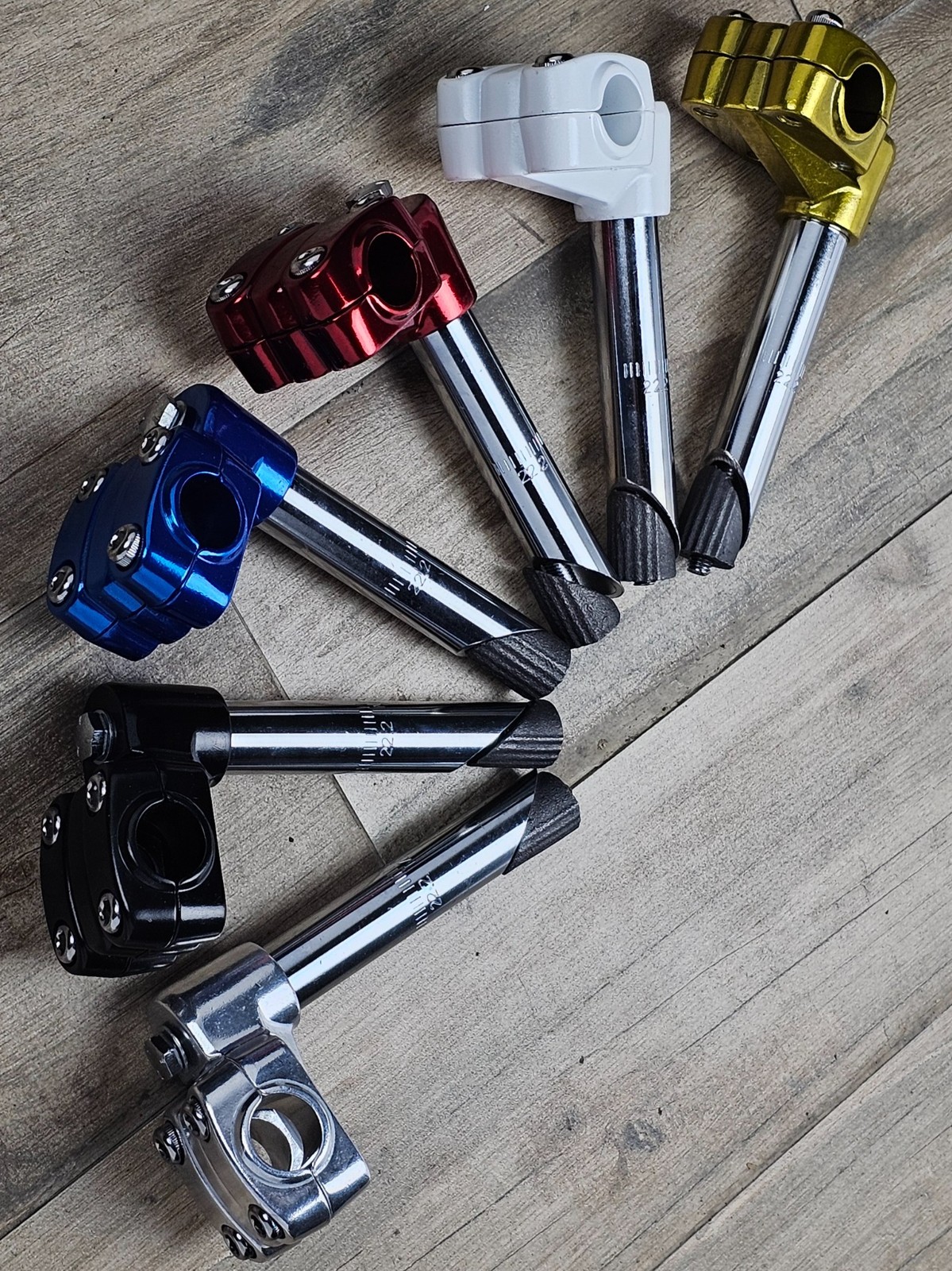 ALLOY 13/16″ 21.1MM OS BMX BIKE 4BOLT QUILL STEM VINTAGE SCHWINN CRUSIER BICYCLE
